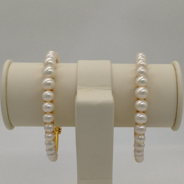 White Round Graded Pearls Bangles JBG0054