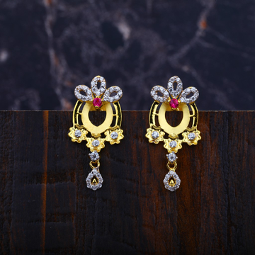 Fancy Gold 916 Earrings-LFE27
