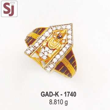 Tirupati Balaji Gents Ring Diamond GAD-K-1740