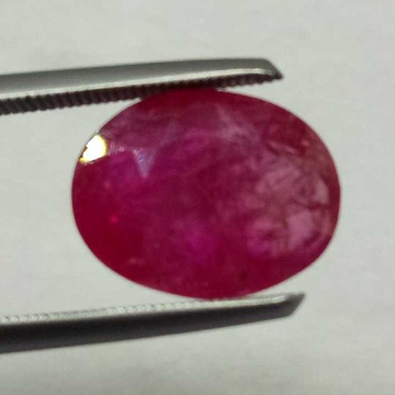 5.20ct oval red ruby-manek by 
