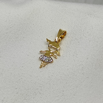 gold Baby pendant by Rangila Jewellers