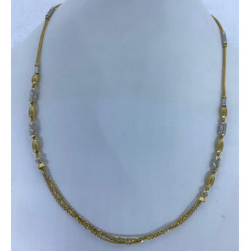 916 Gold Beads Zalar Dokiya Chain by Mallinath Chain