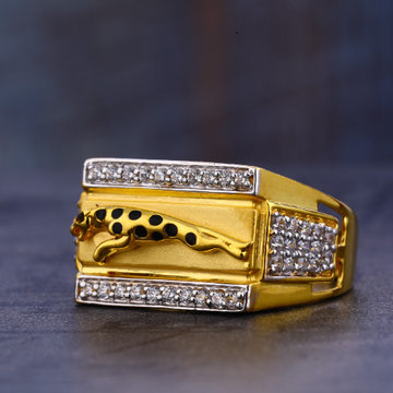 916 Gold Cz Men's  Ring MR667