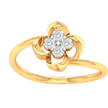 18k gold real diamond ring rj-kdr-10 by 