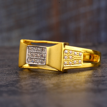 22KT Gold CZ Hallmark Exclusive  Gentlemen's Ring...