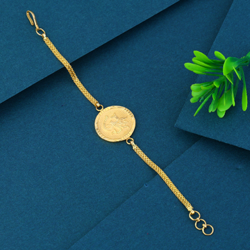 20K Gold Om Design Children Bracelet by 