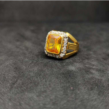 916 Men's colour stone gold ring