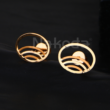 18CT Rose Gold CZ Hallmark Delicate Women's Earrin...