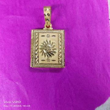 Gold Elite Daily Wear Pendant SAGP02 by Saurabh Aricutting