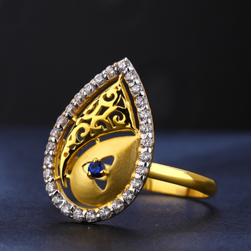 22KT Gold Cz  Classic Women's Ring LR741