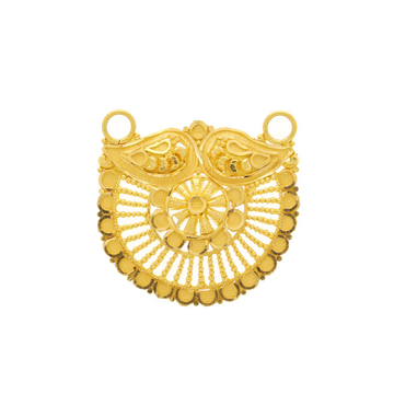 Captivating 22k Gold Pendant For Mangalsutra