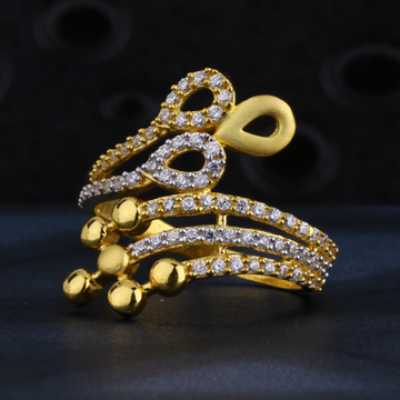 22CT CZ Gold Hallmark Stylish Women's Ring LR1322