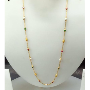 Gold pearls necklace by Celebrity Jewels