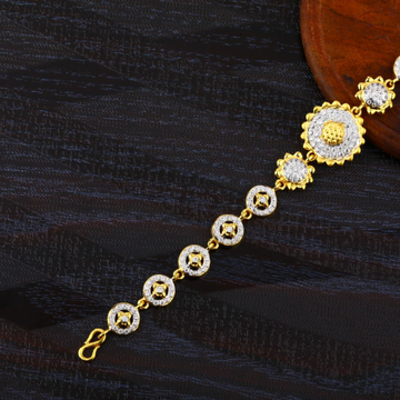 916 Gold Ladies Fancy Bracelet LB419