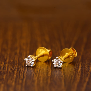 22CT Gold CZ Delicate Ladies Tops Earrings LTE101