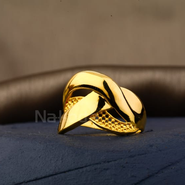 916 Gold Hallmark Delicate Ladies Plain Ring LPR56...