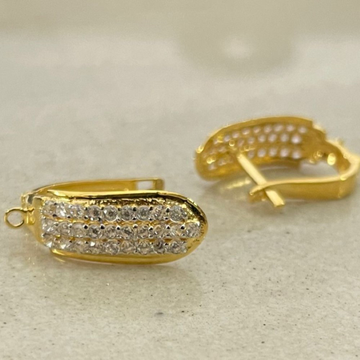 Gold Daily Wear Modern Earrings by 