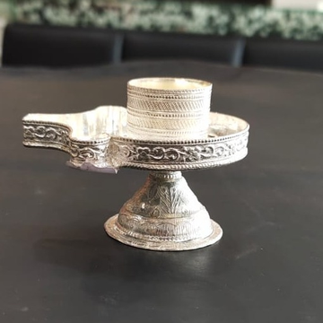 silver shivling murti by 