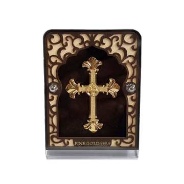 Christian Cross Sign In 24K Gold Leaf MGA - AGE020...