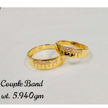 Gold fine couple ring by 