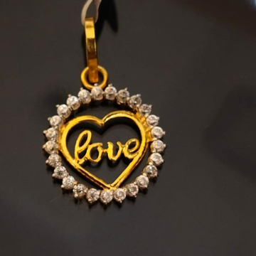 22k Gold Diamond Ladies Pendant by 