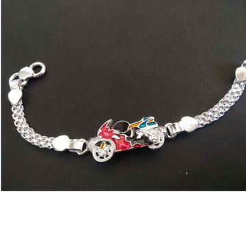 925 Silver Bike Design Bracelet For Kids by 