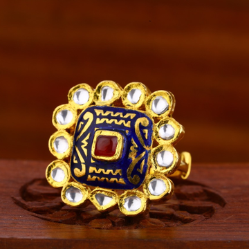 916 Gold CZ Hallmark Antique Delicate Ladies Ring...