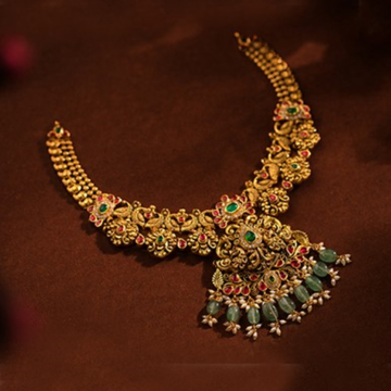 22k Gold Classy Traditional Necklace