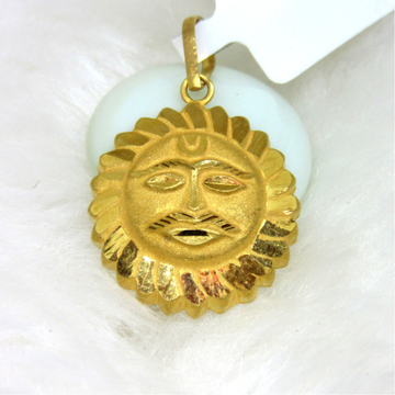 Gold surya pendent by 