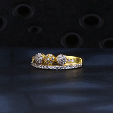 916 Gold CZ Ladies Designer Ring LR1477