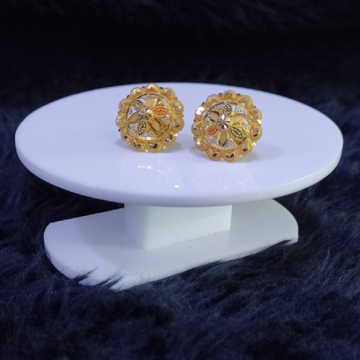 22KT/916 Yellow Gold Charusheela Earrings For Wome...