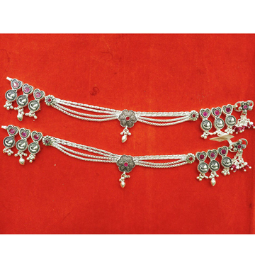 Purple Diamond 2 Fancy Payal by Ghunghru Jewellers