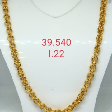 916 gold indo gents chain by 