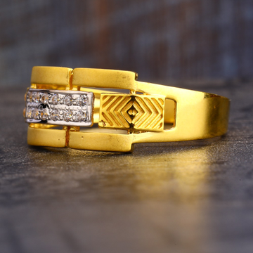 22CT CZ  Gold Designer Men's Ring MR633