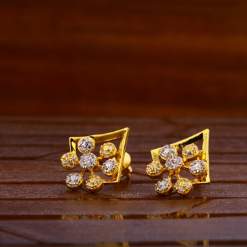 22KT Gold Hallmark Fancy Ladies Tops Earrings LTE2...