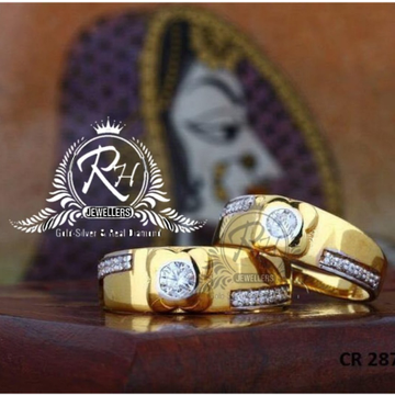 22 carat gold single stone rings RH-CR808