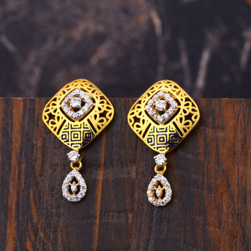 Ladies 22K Gold Casting Earrings -LFE161