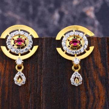 22 carat gold classical ladies earrings RH-LE340