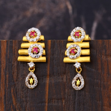 22 carat gold ladies earrings RH-LE504