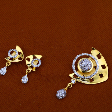 22Ct Gold Ladies Classic Pendant Set FPS85