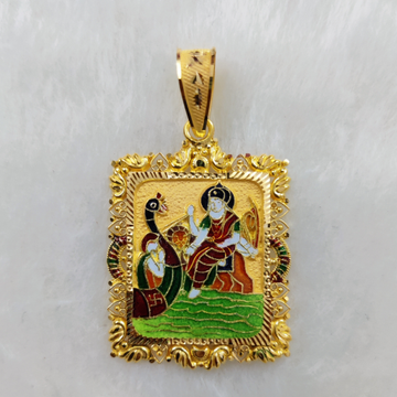 916 Gold Fancy Vahanvati / Sikotar Maa Minakari Pe...