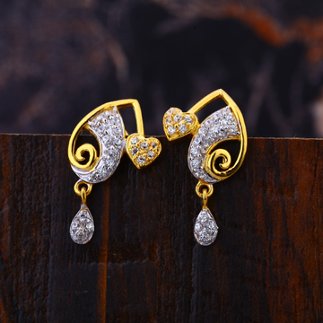 22KT Diamond Classic  Hallmark  Earring LFE324