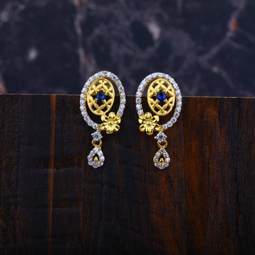 Ladies 916 Gold Earrings-LFE12