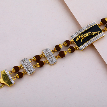 Jaguar Rudraksha Gold Bracelet-MRB05
