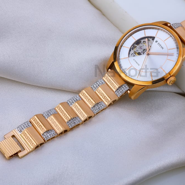 750 Rose Gold Stylish Mens Watch RMW20