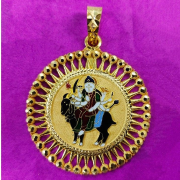 916 Gold Fancy Meladi Ma Mina Pendant by Saurabh Aricutting