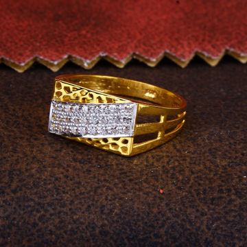 gold gents cZ diamond Ring 151 by 