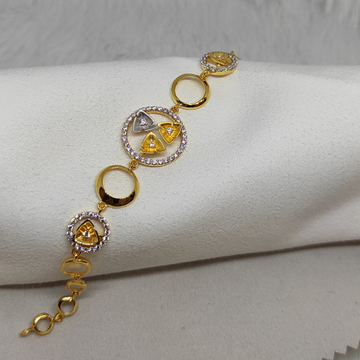 18k gold with cz Garish Design bracelet by Rangila Jewellers