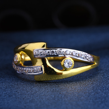 22CT Gold CZ Hallmark Gorgeous  Ladies Ring LR222