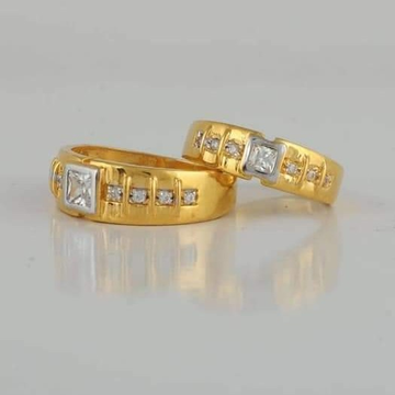 GOLD 22K/916 Single stone latest couple ring  RH-C...